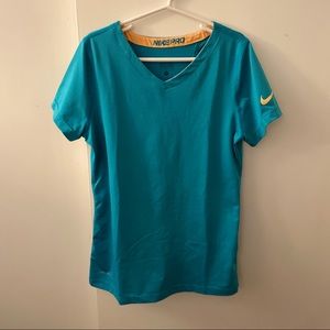 Nike Turquoise Girls Dri-Fit Sports Shirt